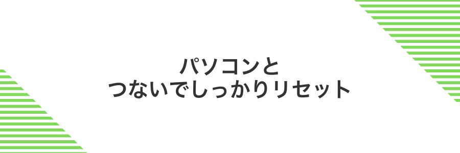 パソコンとつないでしっかりリセット