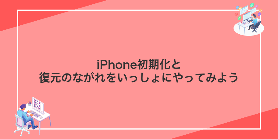 iPhone初期化と復元のながれをいっしょにやってみよう
