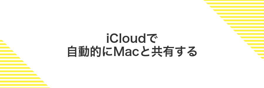 iCloudで自動的にMacと共有する