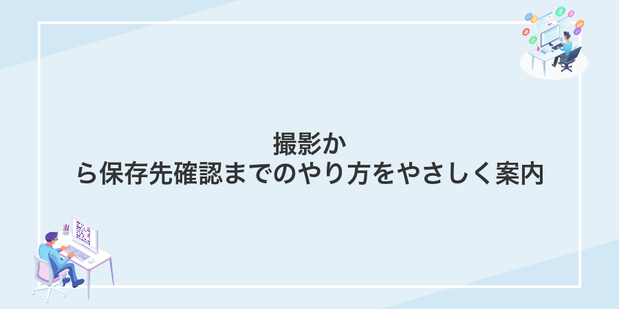撮影から保存先確認までのやり方をやさしく案内