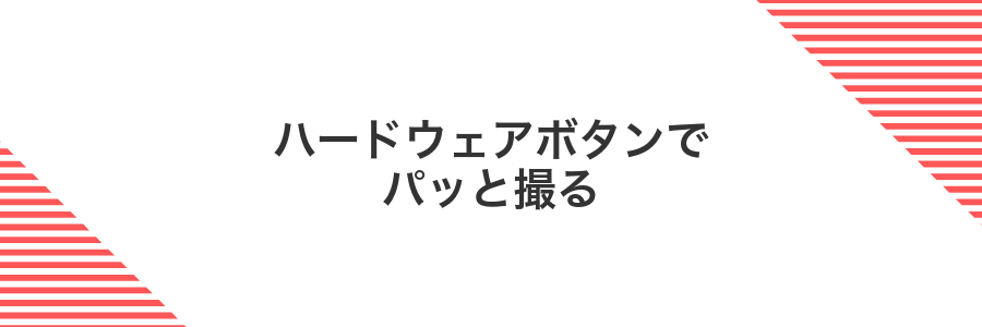 ハードウェアボタンでパッと撮る