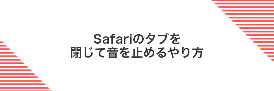 Safariのタブを閉じて音を止めるやり方