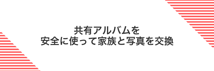共有アルバムを安全に使って家族と写真を交換