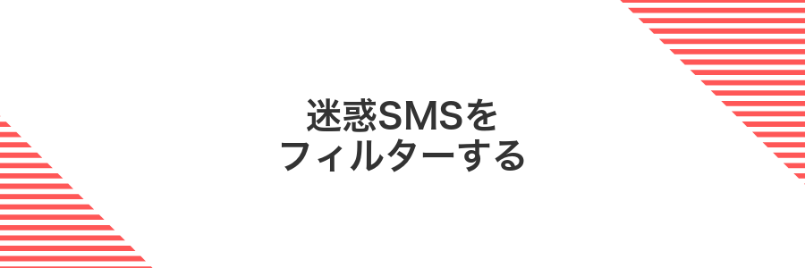 迷惑SMSをフィルターする