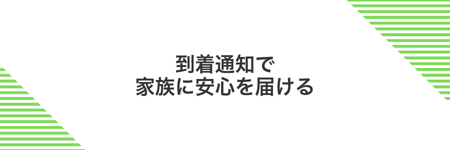 到着通知で家族に安心を届ける