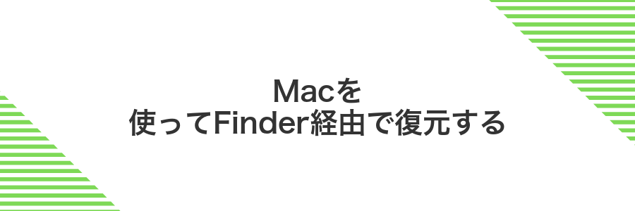 Macを使ってFinder経由で復元する