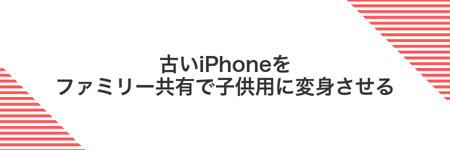 古いiPhoneをファミリー共有で子供用に変身させる
