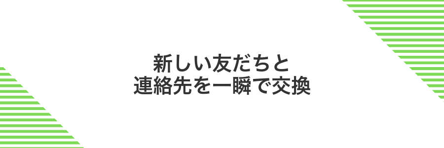 新しい友だちと連絡先を一瞬で交換