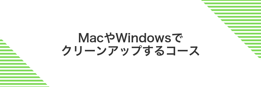 MacやWindowsでクリーンアップするコース
