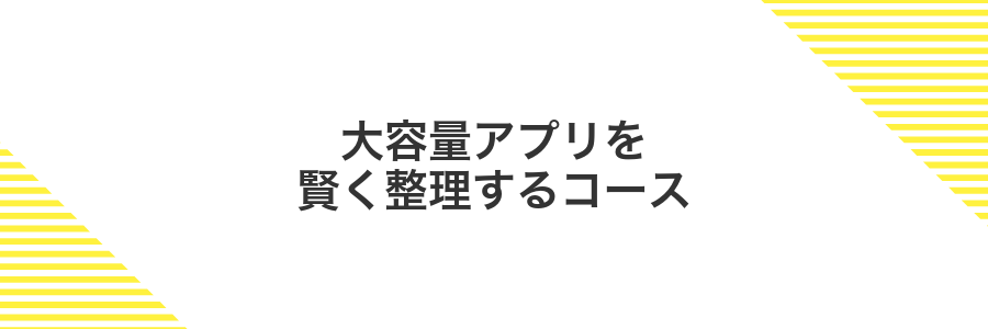 大容量アプリを賢く整理するコース