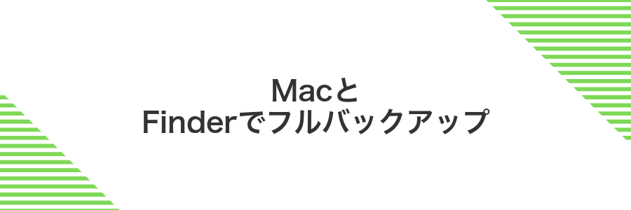 MacとFinderでフルバックアップ