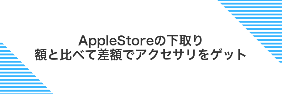 AppleStoreの下取り額と比べて差額でアクセサリをゲット