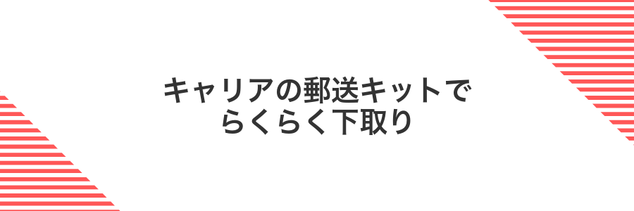 キャリアの郵送キットでらくらく下取り