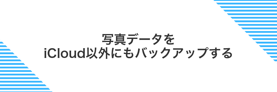 写真データをiCloud以外にもバックアップする