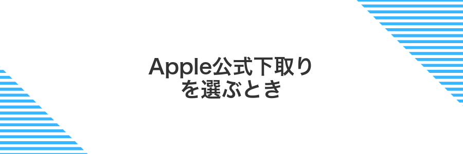 Apple公式下取りを選ぶとき