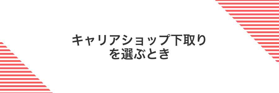 キャリアショップ下取りを選ぶとき