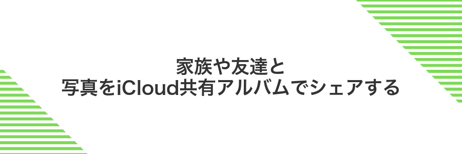 家族や友達と写真をiCloud共有アルバムでシェアする
