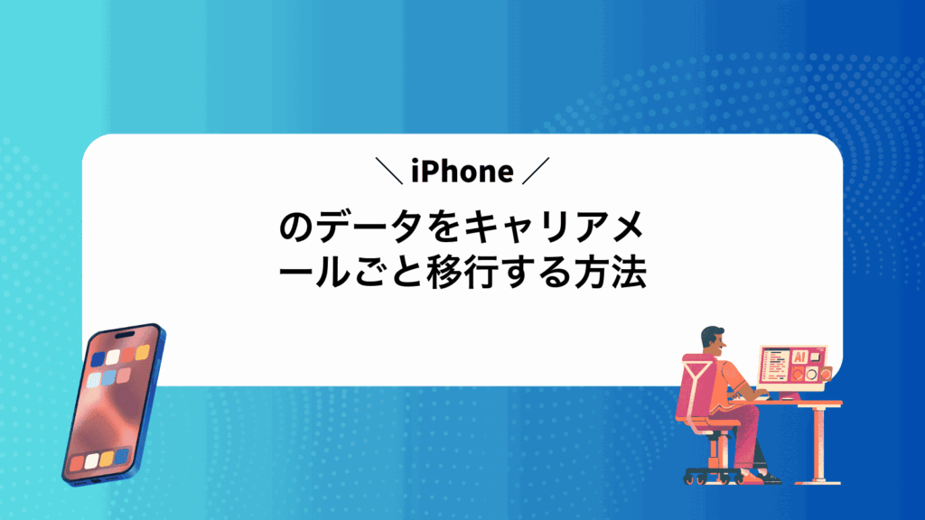 iPhoneのデータをキャリアメールごと移行する方法