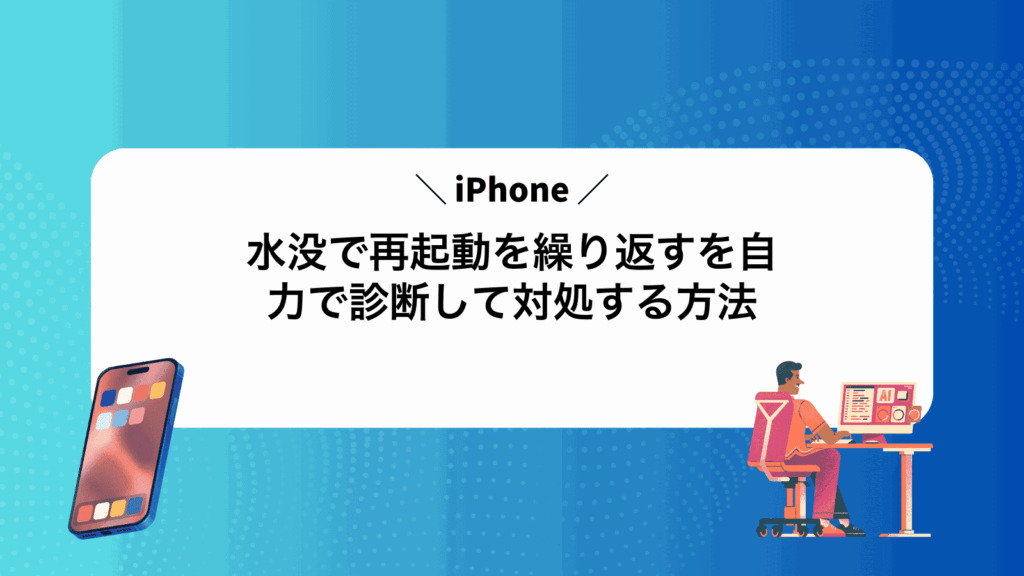 水没で再起動を繰り返すiPhoneを自力で診断して対処する方法