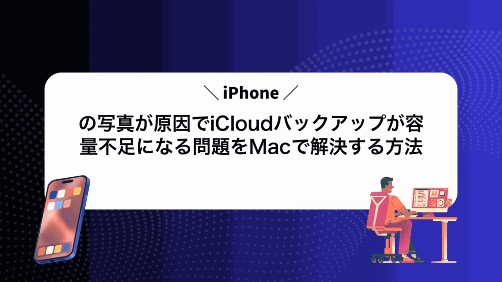 iPhoneの写真が原因でiCloudバックアップが容量不足になる問題をMacで解決する方法