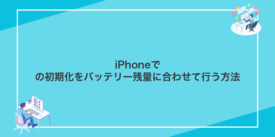 iPhoneでの初期化をバッテリー残量に合わせて行う方法