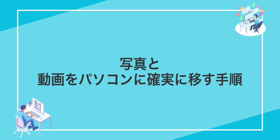 写真と動画をパソコンに確実に移す手順
