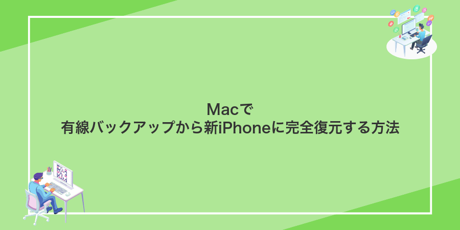 Macで有線バックアップから新iPhoneに完全復元する方法