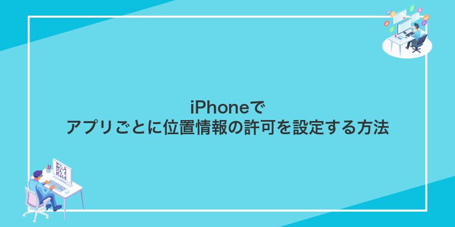 iPhoneでアプリごとに位置情報の許可を設定する方法