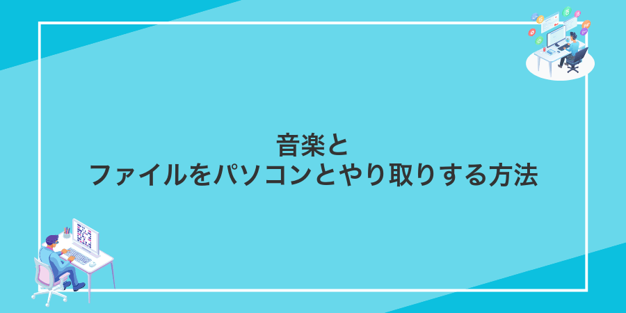 音楽とファイルをパソコンとやり取りする方法