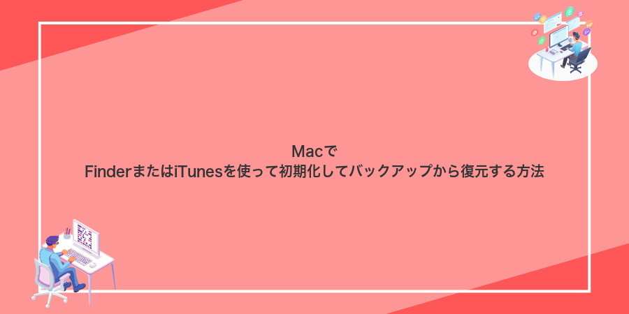MacでFinderまたはiTunesを使って初期化してバックアップから復元する方法