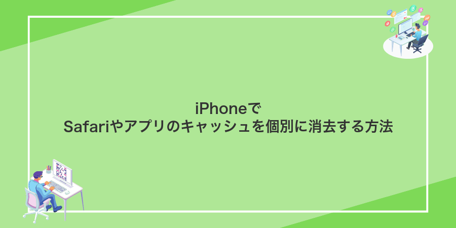 iPhoneでSafariやアプリのキャッシュを個別に消去する方法
