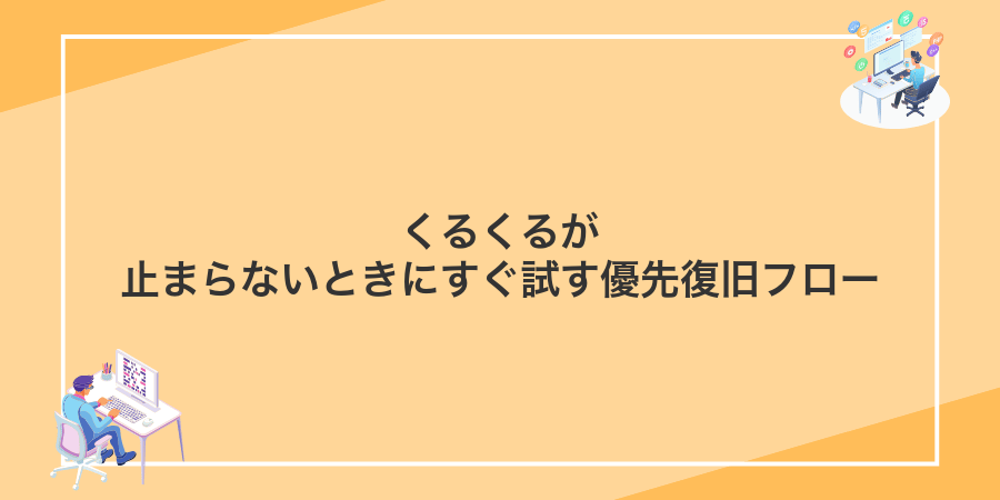 くるくるが止まらないときにすぐ試す優先復旧フロー