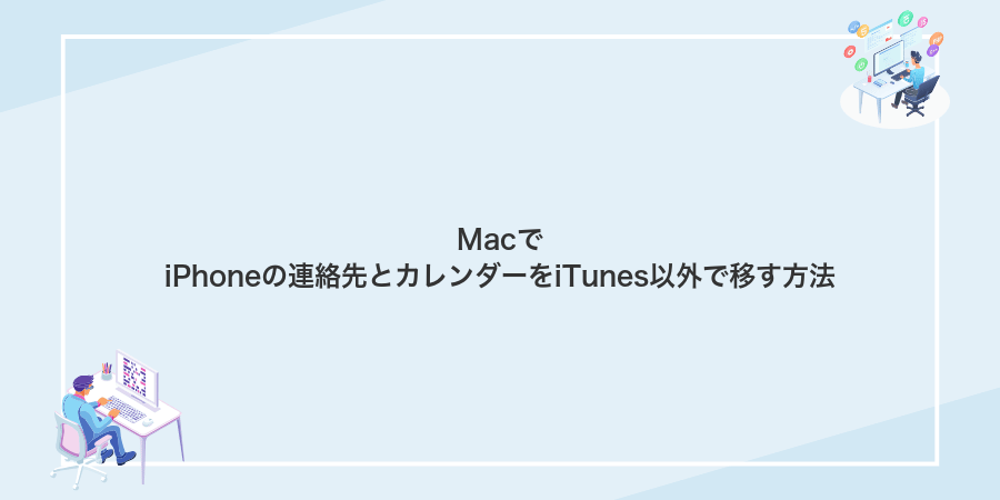MacでiPhoneの連絡先とカレンダーをiTunes以外で移す方法