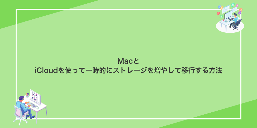MacとiCloudを使って一時的にストレージを増やして移行する方法