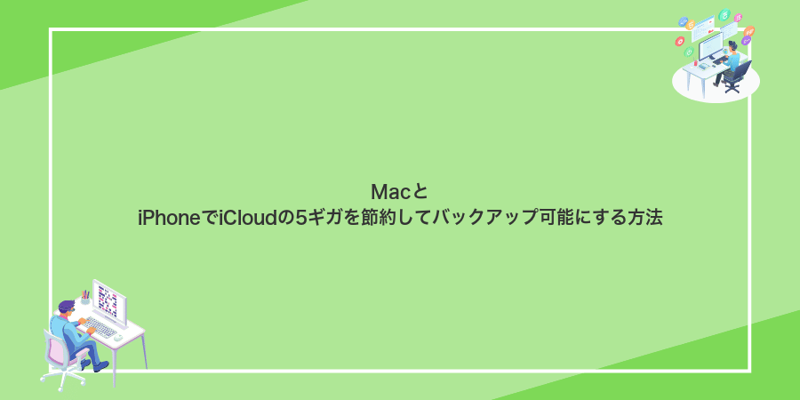 MacとiPhoneでiCloudの5ギガを節約してバックアップ可能にする方法