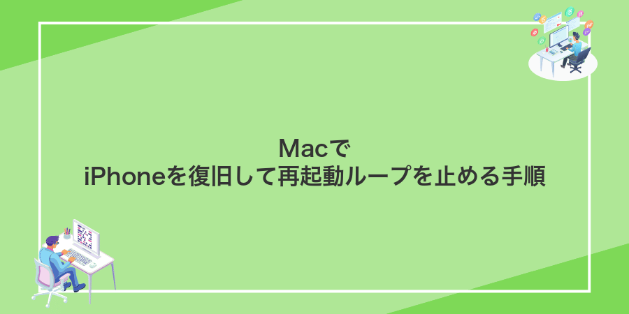 MacでiPhoneを復旧して再起動ループを止める手順