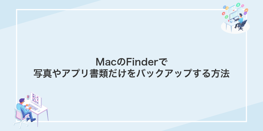 MacのFinderで写真やアプリ書類だけをバックアップする方法
