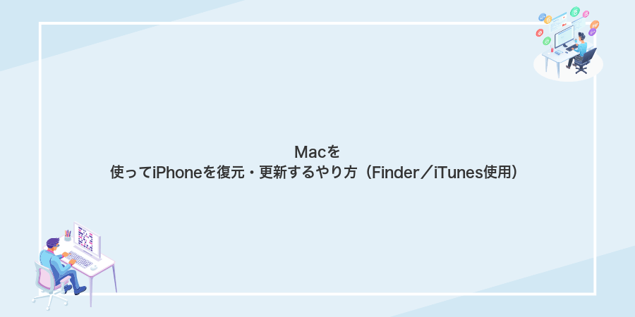 Macを使ってiPhoneを復元・更新するやり方(Finder/iTunes使用)