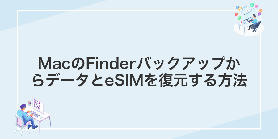 MacのFinderバックアップからデータとeSIMを復元する方法