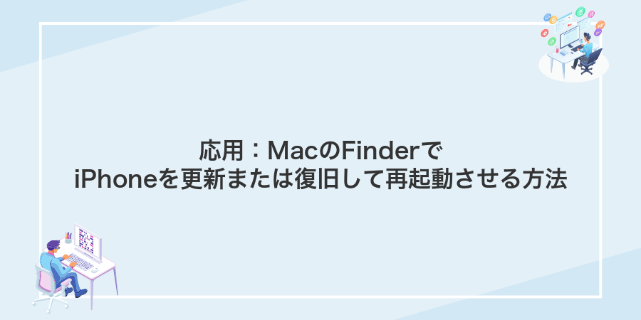 応用：MacのFinderでiPhoneを更新または復旧して再起動させる方法