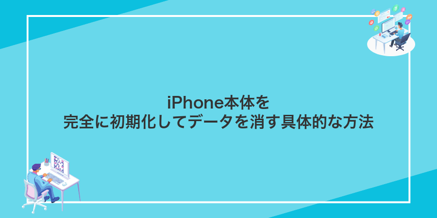 iPhone本体を完全に初期化してデータを消す具体的な方法