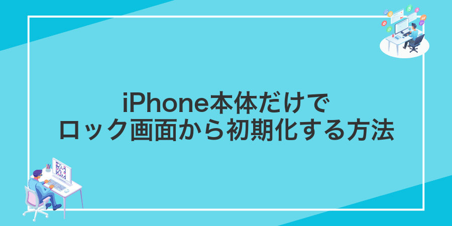 iPhone本体だけでロック画面から初期化する方法