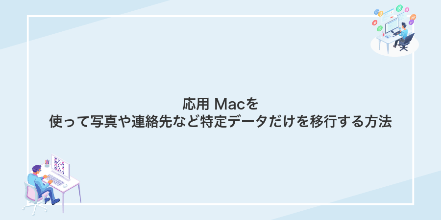 応用 Macを使って写真や連絡先など特定データだけを移行する方法