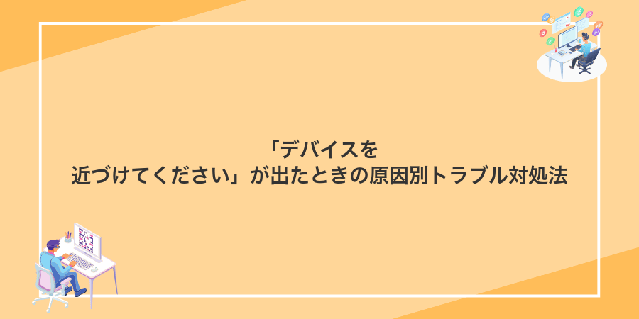 「デバイスを近づけてください」が出たときの原因別トラブル対処法