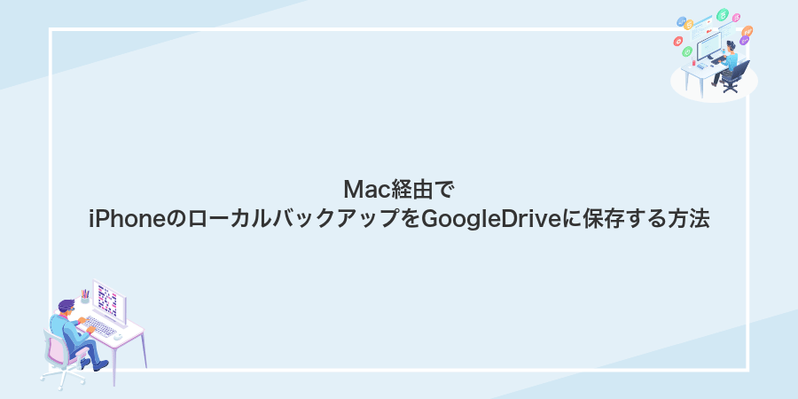 Mac経由でiPhoneのローカルバックアップをGoogleDriveに保存する方法