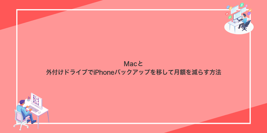 Macと外付けドライブでiPhoneバックアップを移して月額を減らす方法