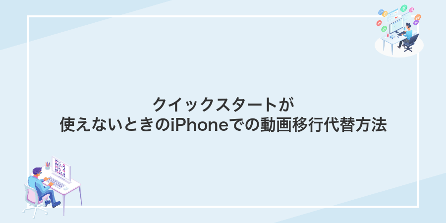 クイックスタートが使えないときのiPhoneでの動画移行代替方法