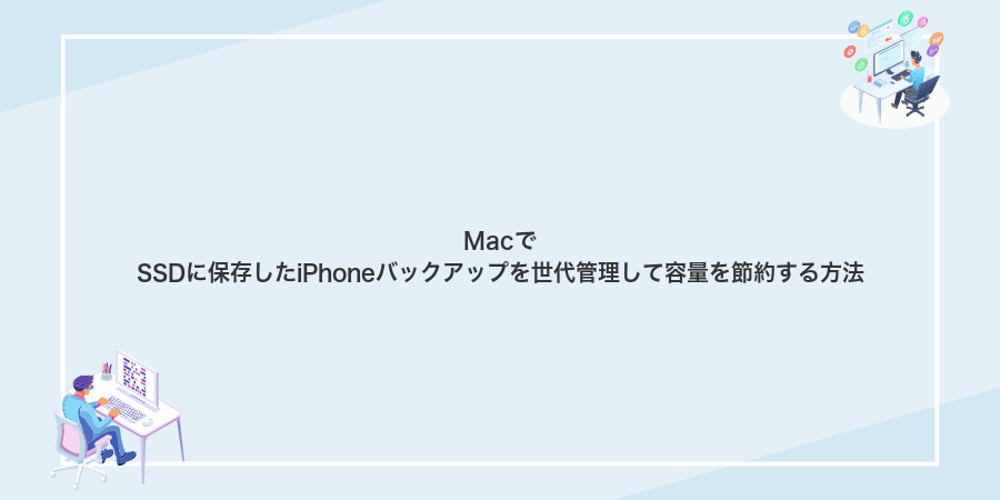 MacでSSDに保存したiPhoneバックアップを世代管理して容量を節約する方法
