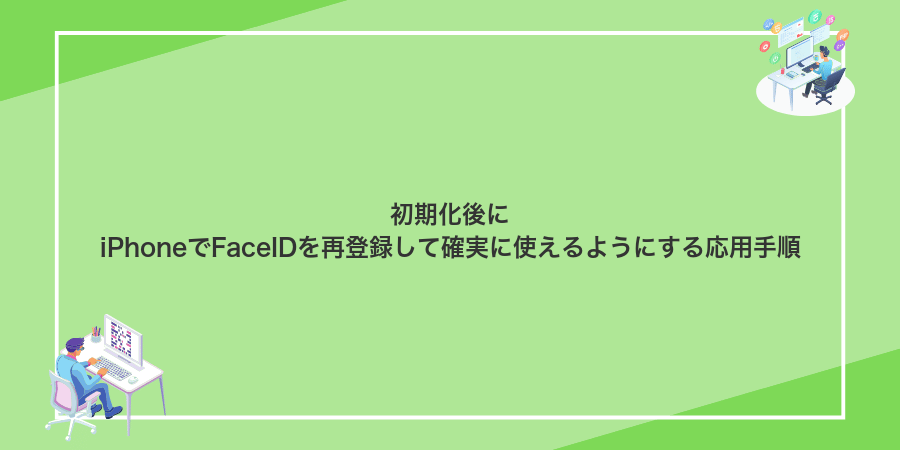 初期化後にiPhoneでFaceIDを再登録して確実に使えるようにする応用手順