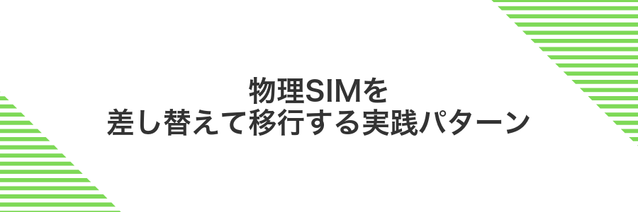 物理SIMを差し替えて移行する実践パターン
